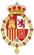 Coat of arms of the Realm, Provisional Government, Golden Fleece variant (1868–1870)