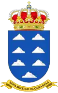 Coat of Arms of the former Military Zone of the Canary Islands (1984–2002)
