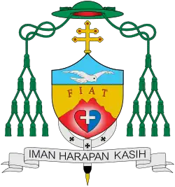 Coat of arms of the Archdiocese of Kota Kinabalu