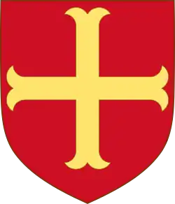Coat of arms of the Villehardouin family (first ruling dynasty) Coat of arms of the Zaccaria family (last ruling dynasty) of Achaea