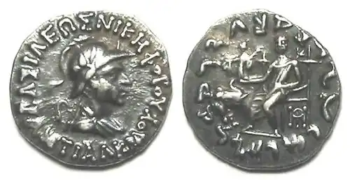 Heliodorus was the ambassador of king Antialcidas (here depicted on one of his coins).