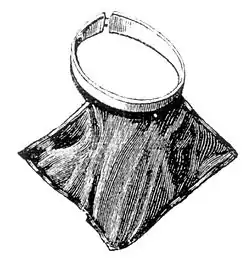 Illustration of a detached clerical collar