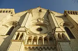 West facade, close-up view.