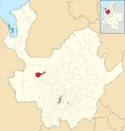 Location of the municipality and town of Uramita in the Antioquia Department of Colombia