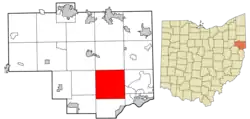Location of Madison Township in Columbiana County