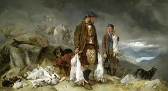 Coming Out of the Mist by Richard Ansdell