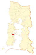 Location of Puqueldón commune in Los Lagos Region