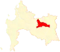 Location of commune in the Bío Bío Region
