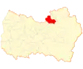 Map of Rancagua commune in O'Higgins Region