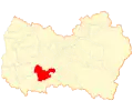 Map of Santa Cruz commune in O'Higgins Region