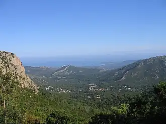 A view of the village of Conca from the GR20