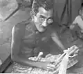 A shankhari working on a conch bangle (1966)