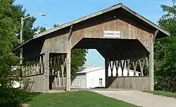 The 1989 Duane Carman bridge in Cook is the only covered bridge in Nebraska.[1]