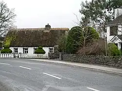 Thatched building in Corrandulla village