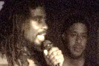 Cornel Campbell performing with The Slackers in 2000