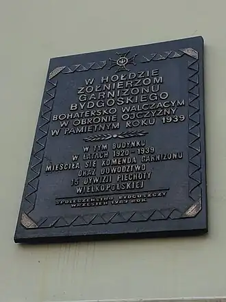 Plaque on the house