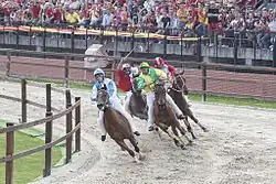 The horse race of Palio di Legnano 2015