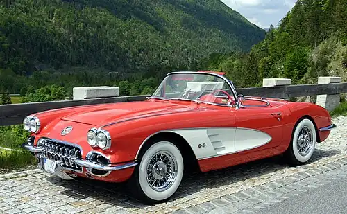 1958 Chevrolet Corvette.