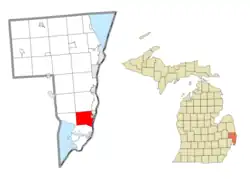 Location within St. Clair County