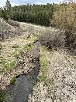 Coulee Creek at Brooks Road looking downstream