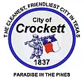 Official seal of Crockett, Texas