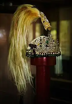 The royal crown of Nepal known as Shreepech