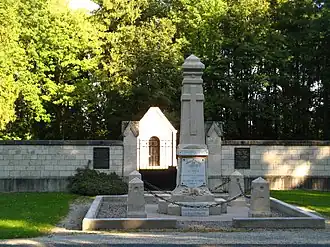 The war memorial in Cumières-le-Mort-Homme