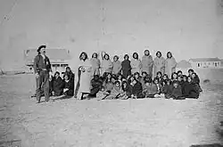 George Armstrong Custer's Washita prisoners at Fort Dodge in 1868