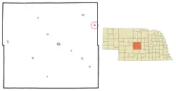 Location of Comstock, Nebraska
