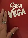 Casa Vega menu.