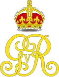 Royal cypher of King George V, using the Tudor Crown