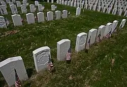 Confederates and Union veterans buried side by side in the Union Grounds.