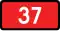 Sign of national road 37 with permissible axle load up to 8 tonnes