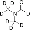 Skeletal formula of deuterated DMF