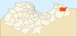 Location of H'raoua within Algiers Province
