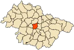 Location of Mascara within Mascara Province