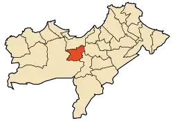 Location of Es Senia within Oran Province
