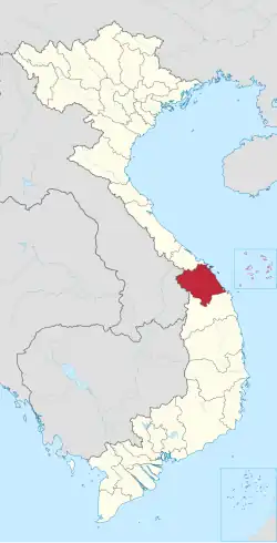 Location of Da Nang