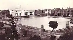 Dalhousie Square, Calcutta in 1910 with GPO in the background