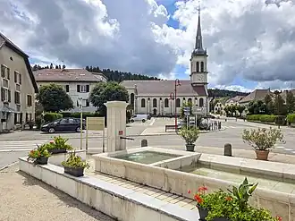 The center of the village
