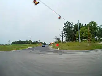 Looking west on Highway 58 from U.S. 231, in Madison Township