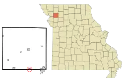 Location of Osborn, Missouri