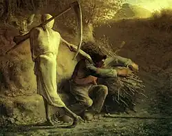 Death and the woodcutter by Jean-François Millet, 1859