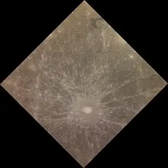 Regional view in exaggerated color