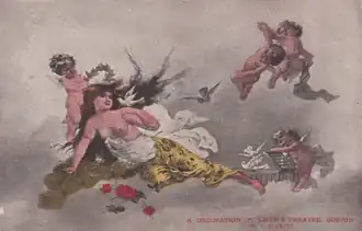 Postcard of decorations by Virgilio Tojetti, c. 1900s
