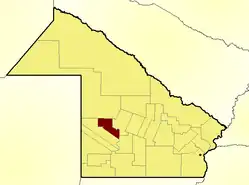 Location of General Belgrano Department within Chaco Province