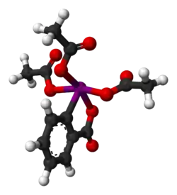 Ball-and-stick model of the Dess–Martin periodinane
