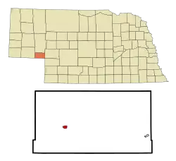 Location within Deuel County and Nebraska