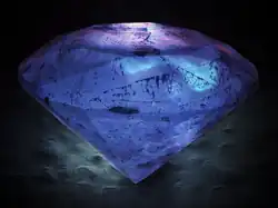 Image 22Color cathodoluminescence of a diamond, by Pavel.Somov (from Wikipedia:Featured pictures/Sciences/Others)