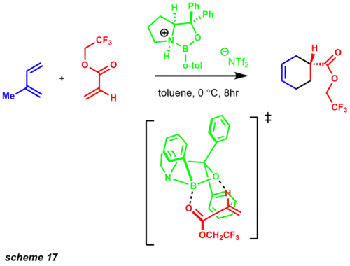 enantioslective diels-alder transition state